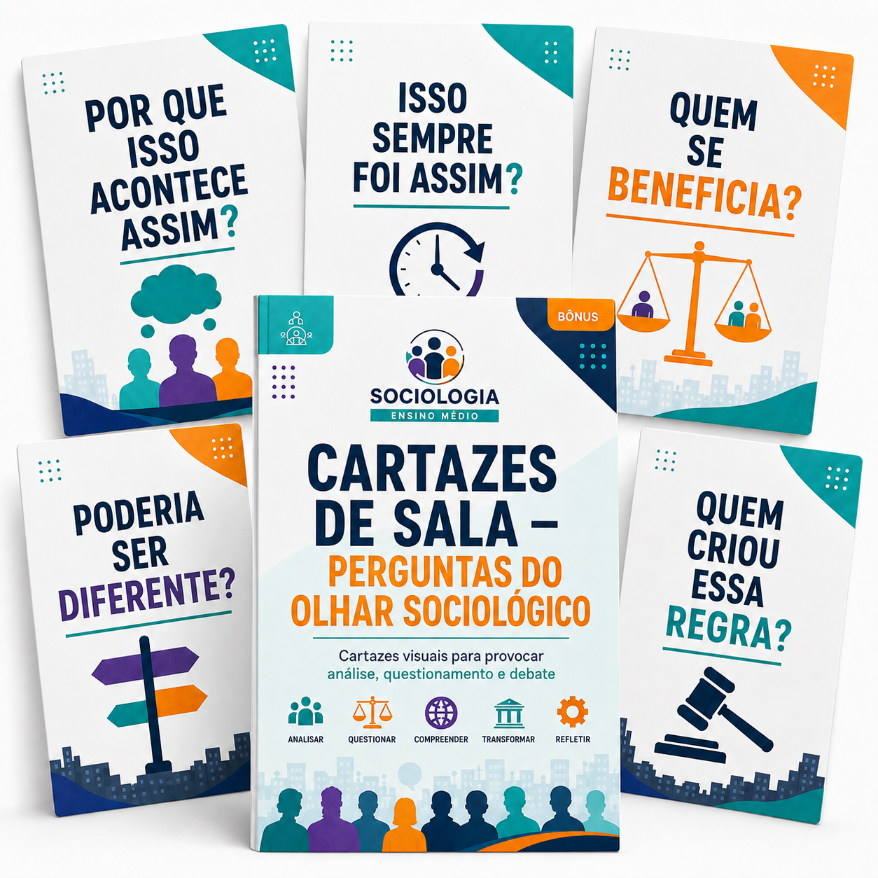 Cartazes De Sala — Perguntas Do Olhar Sociológico